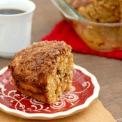 {A Kitchen Addiction} Cinnamon Maple Pumpkin Coffee Cake