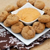 {A Kitchen Addiction} Soft Baked Ginger Cookies w/Pumpkin Dip
