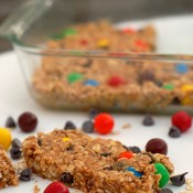 Monster Cookie Granola Bars {a-kitchen-addiction.com}