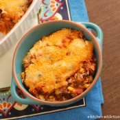 {A Kitchen Addiction} Southwestern Stuffed Pepper Casserole