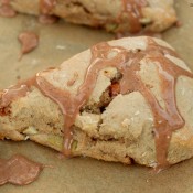 spice glazed caramel apple scones w name