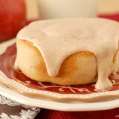 {A Kitchen Addiction} Apple Cinnamon Rolls w/Cider Cream Cheese Frosting