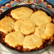 {A Kitchen Addiction} Chili Cornbread Skillet