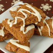 {A Kitchen Addiction} Gingerbread Scones