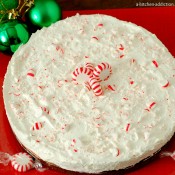 {A Kitchen Addiction} Peppermint Cream Brownie Pie