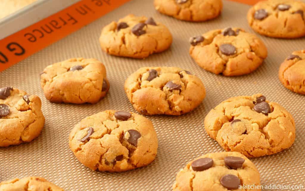 Flourless Peanut Butter Chocolate Chip Cookies from www.a-kitchen-addiction.com