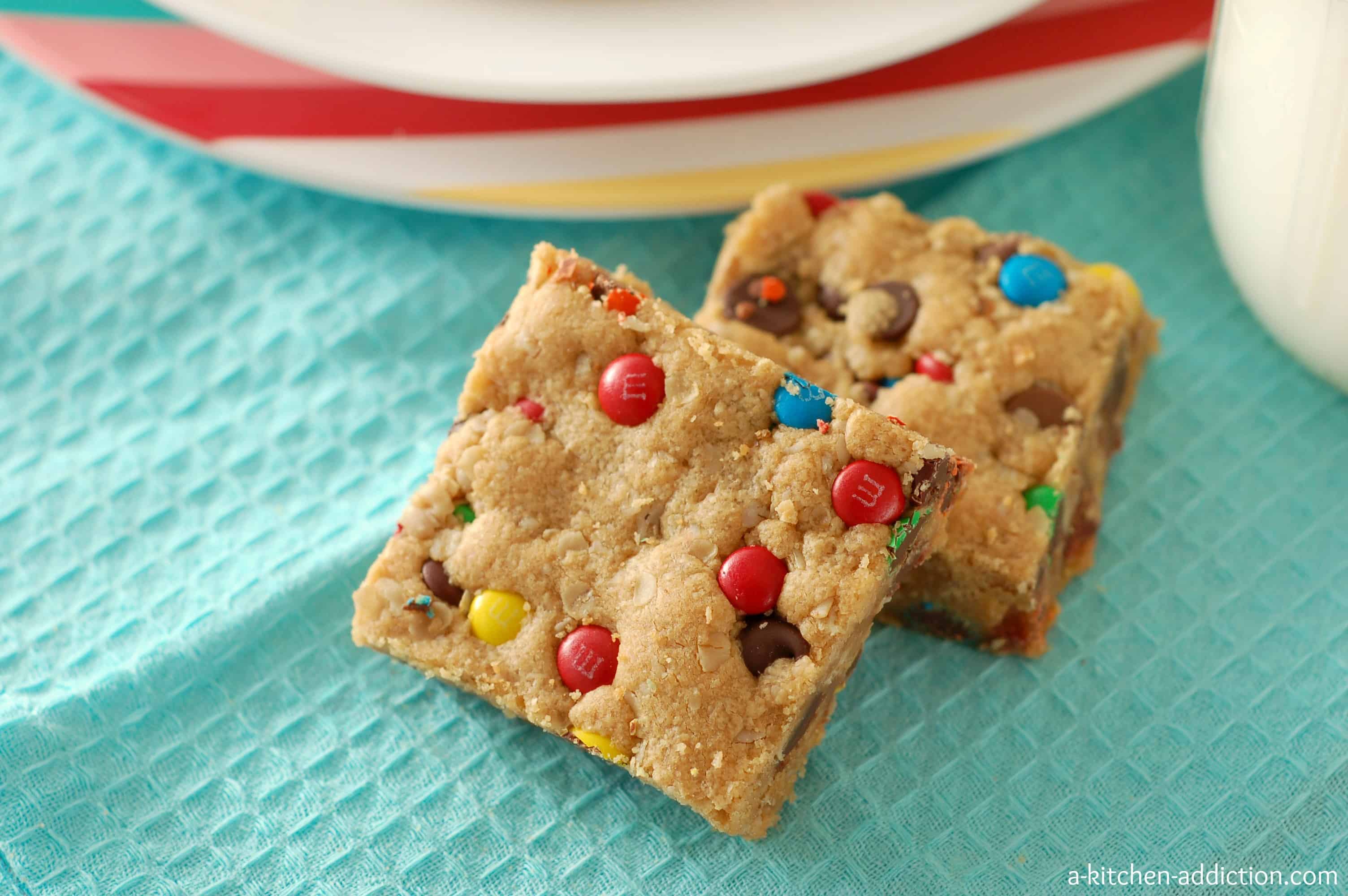 Monster Cookie Bars A Kitchen Addiction