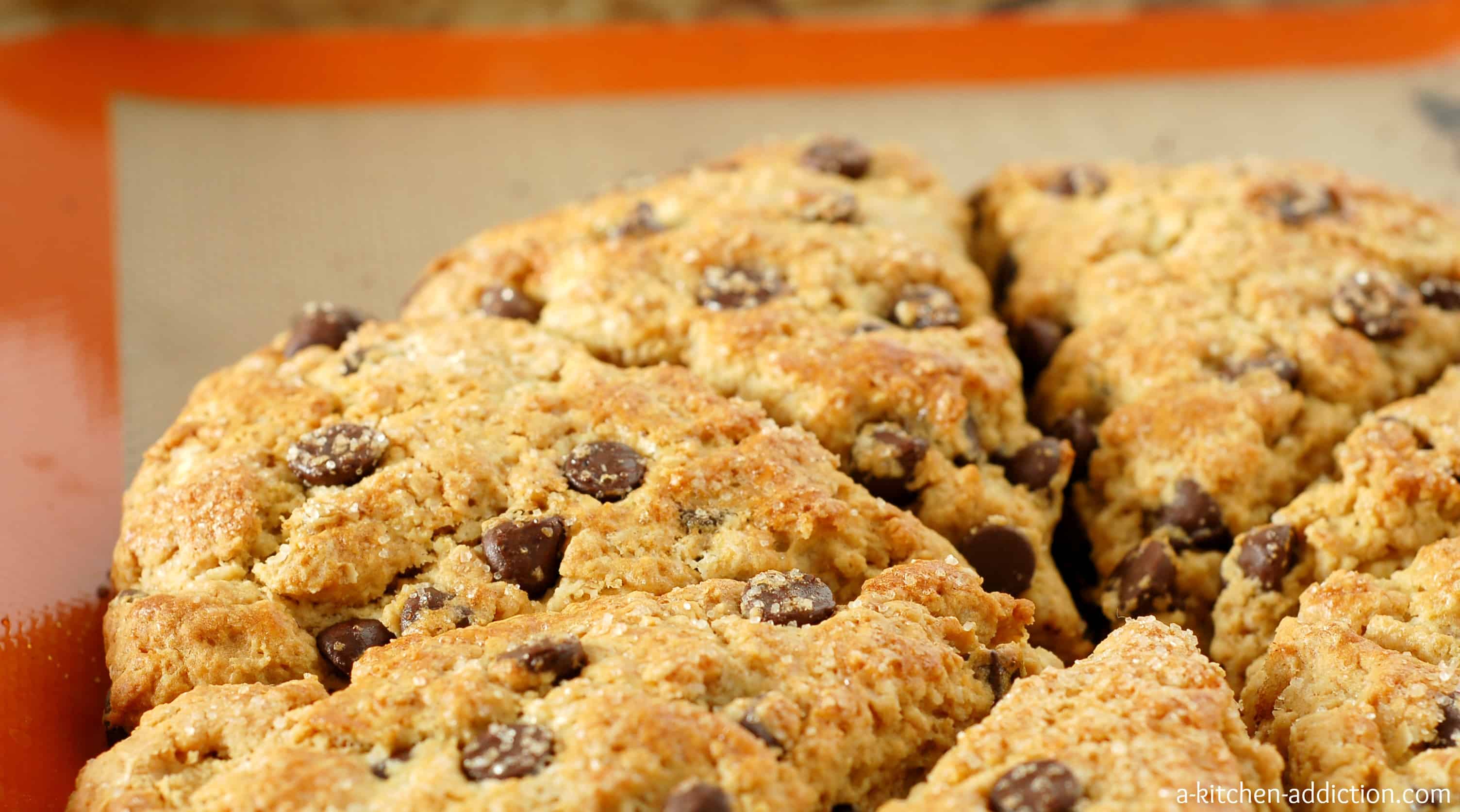 Peanut Butter Chocolate Chip Oatmeal Scones A Kitchen Addiction