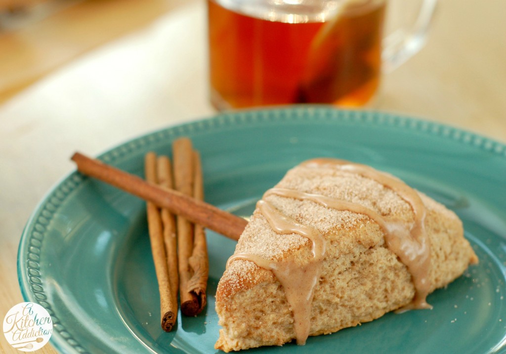Snickerdoodle Scones Recipe l www.a-kitchen-addiction.com Snickerdoodle Scones Recipe l www.a-kitchen-addiction.com