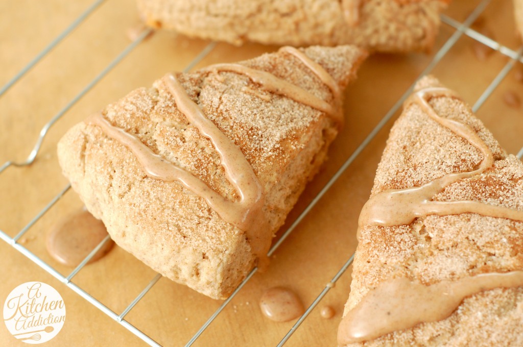 Snickerdoodle Scones Recipe l www.a-kitchen-addiction.com Snickerdoodle Scones Recipe l www.a-kitchen-addiction.com
