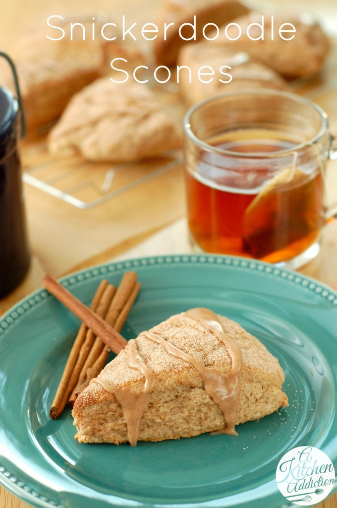Snickerdoodle Scones Recipe l www.a-kitchen-addiction.com Snickerdoodle Scones Recipe l www.a-kitchen-addiciton.com