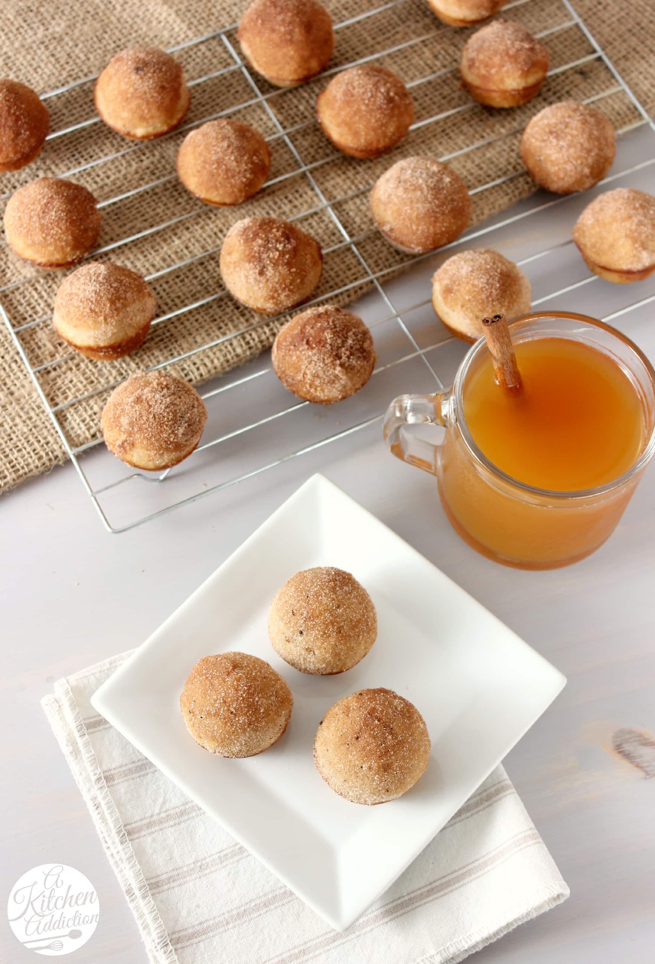Spiced Apple Cider Donut Muffins A Kitchen Addiction