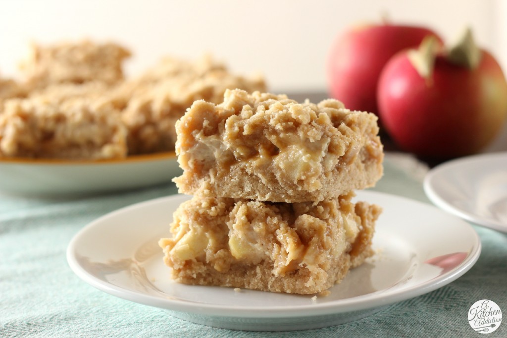Caramel Apple Snickerdoodle Cheesecake Bars A Kitchen Addiction