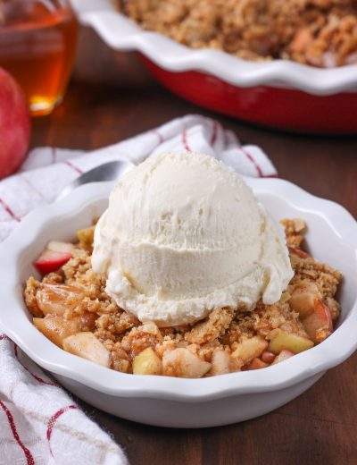 Apple Peanut Butter Crisp Recipe from A Kitchen Addiction
