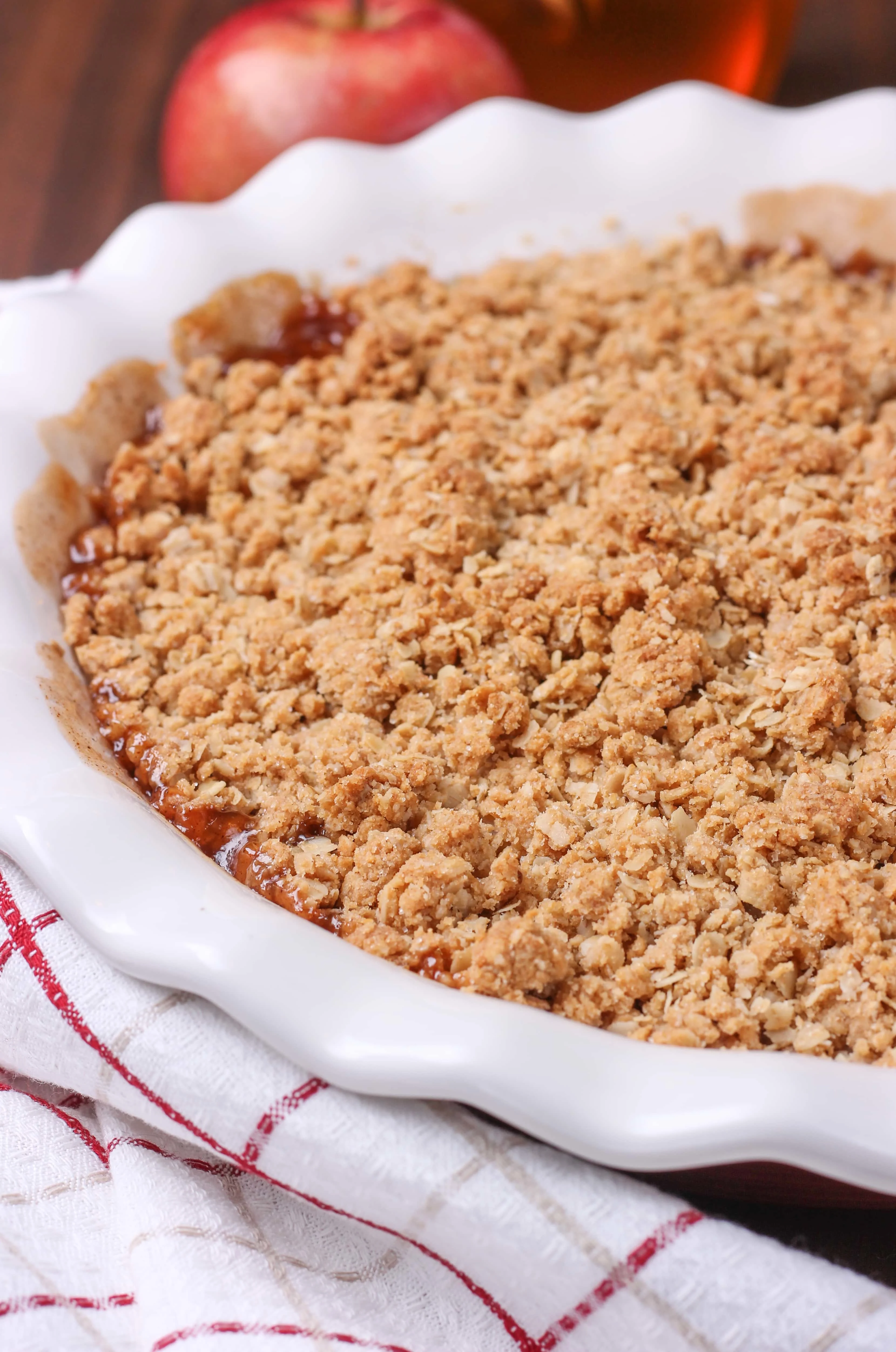 Apple Peanut Butter Crisp Recipe from A Kitchen Addiction