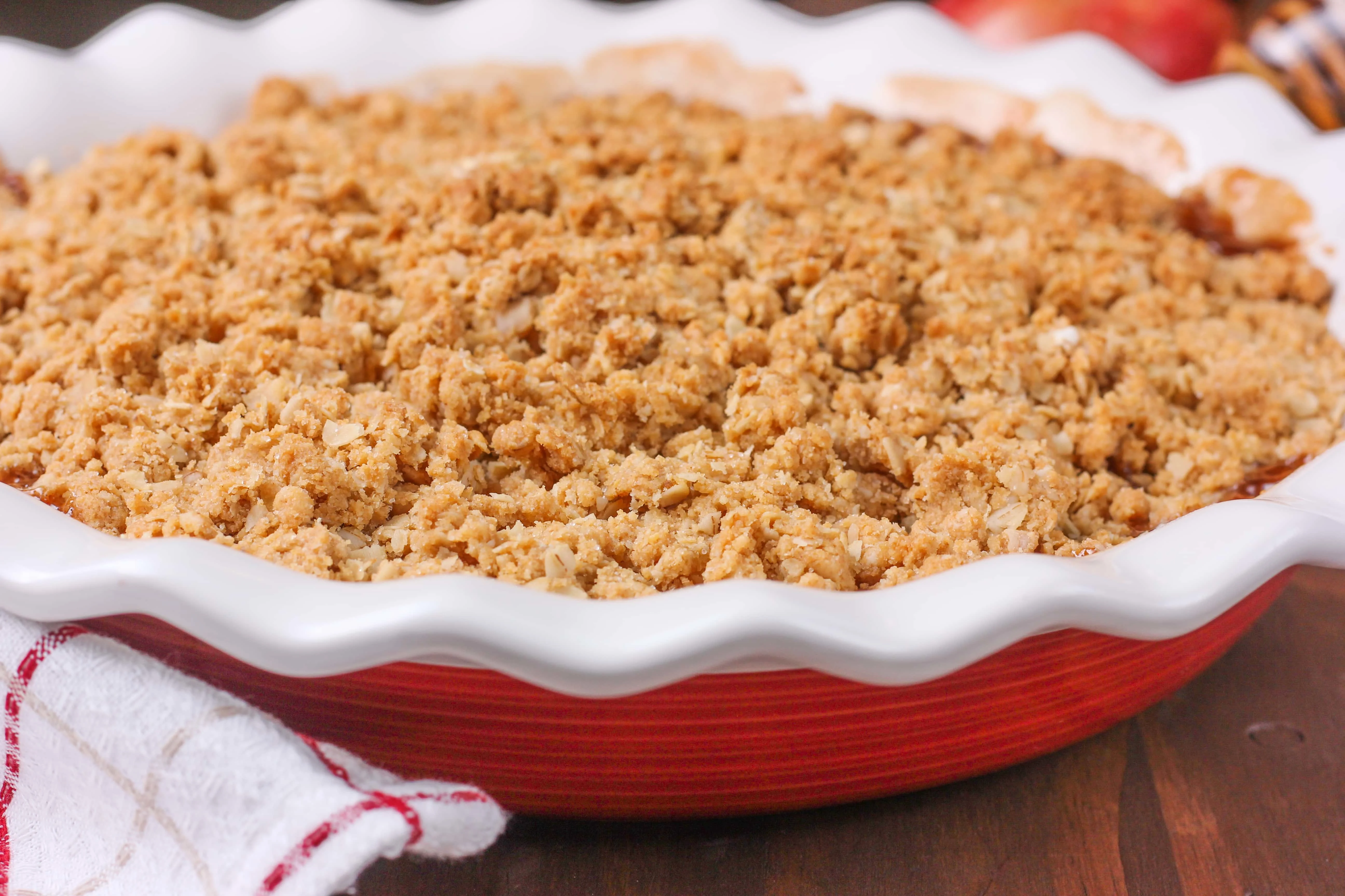 Apple Peanut Butter Crisp Recipe from A Kitchen Addiction