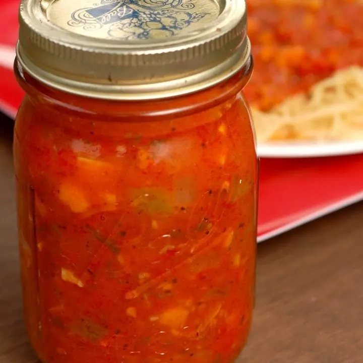 Chunky Garden Vegetable Spaghetti Sauce