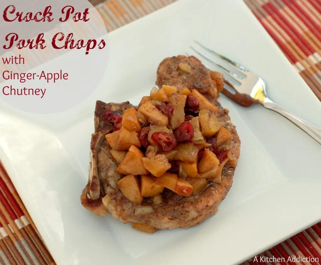 pork chop apple chutney w words