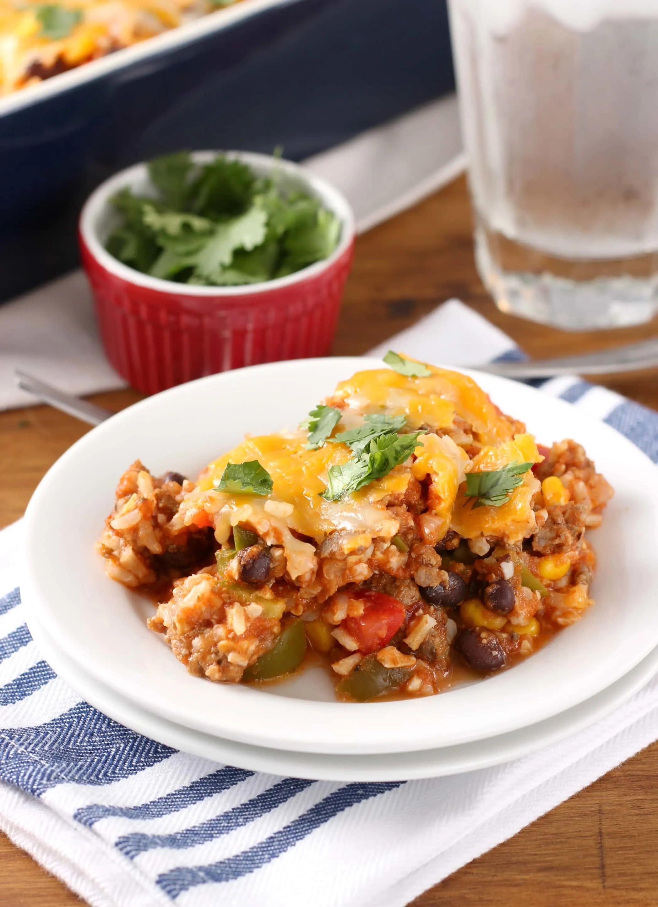 Easy Southwestern Stuffed Pepper Casserole Recipe from A Kitchen Addiction