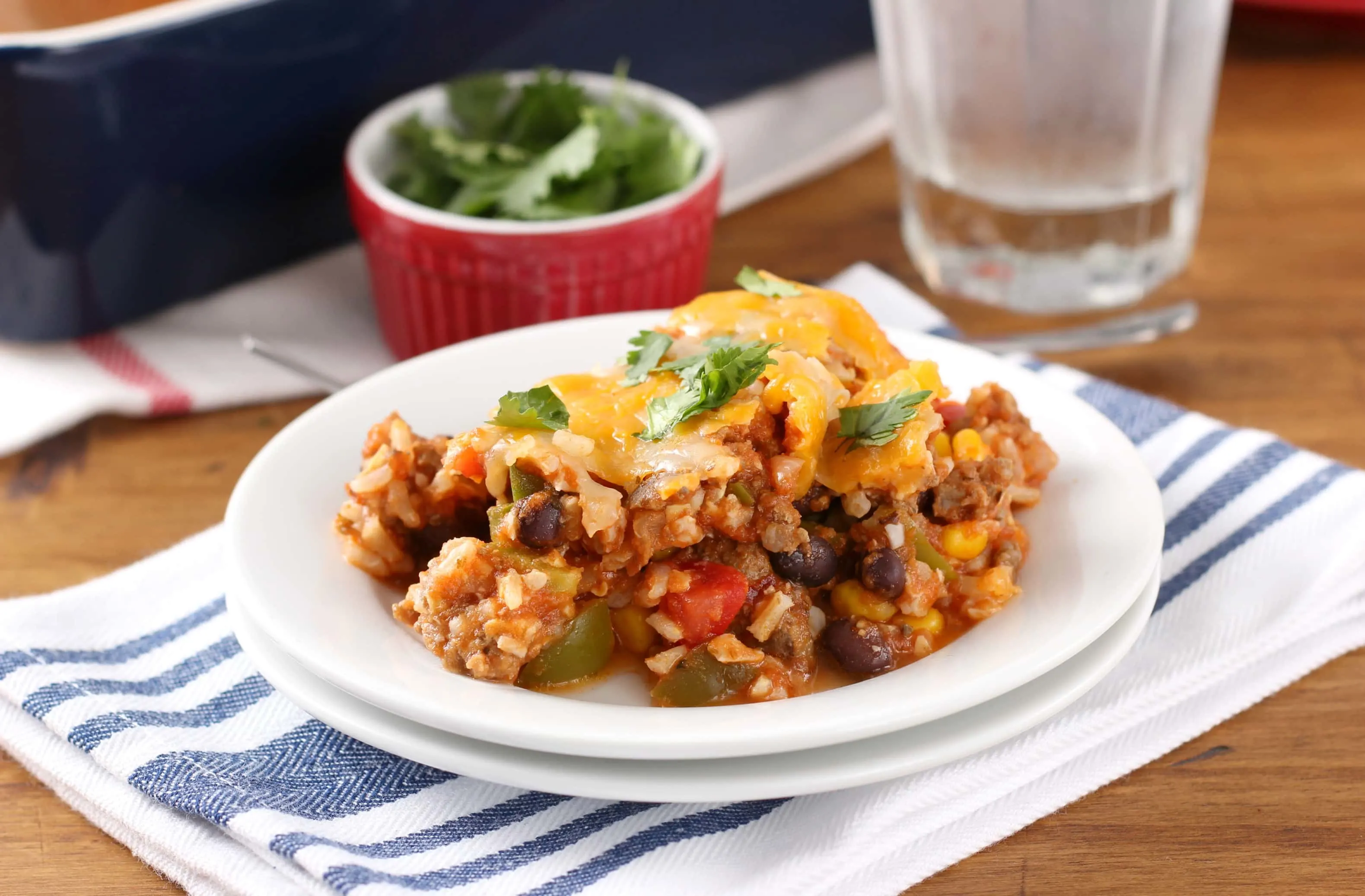 Southwestern Stuffed Pepper Casserole Recipe from A Kitchen Addiction