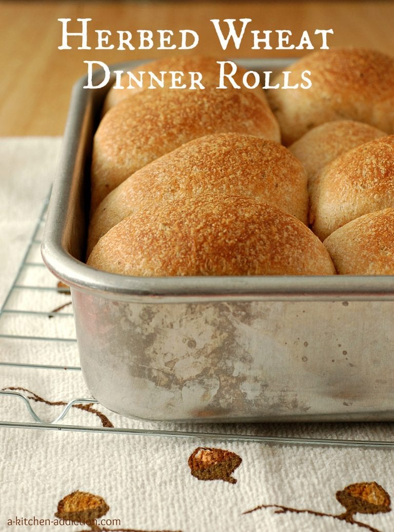 Herbed Wheat Dinner Rolls A Kitchen Addiction