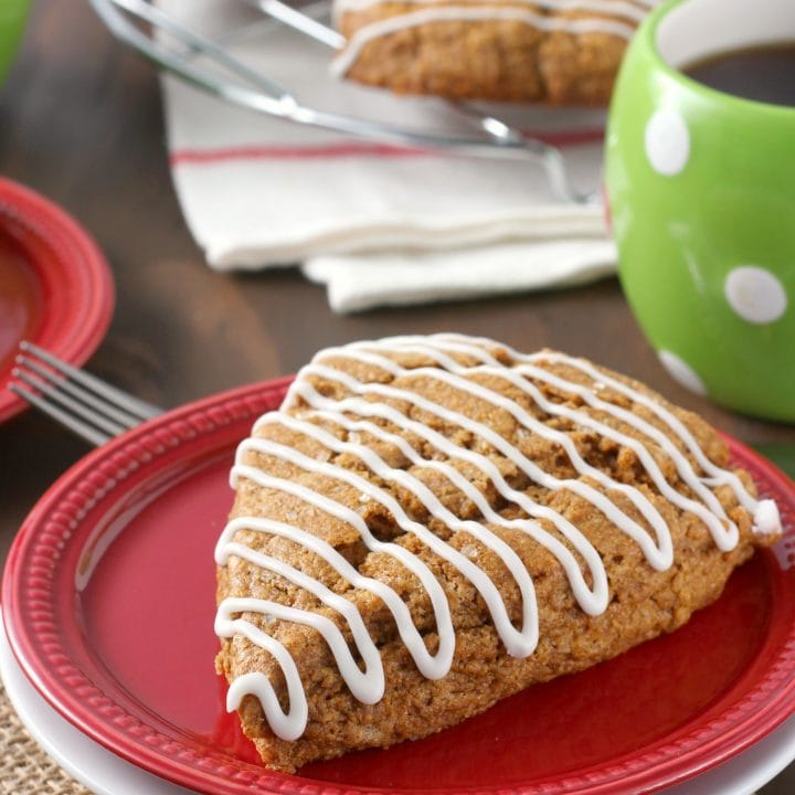 Gingerbread Scones Recipe from A Kitchen Addiction