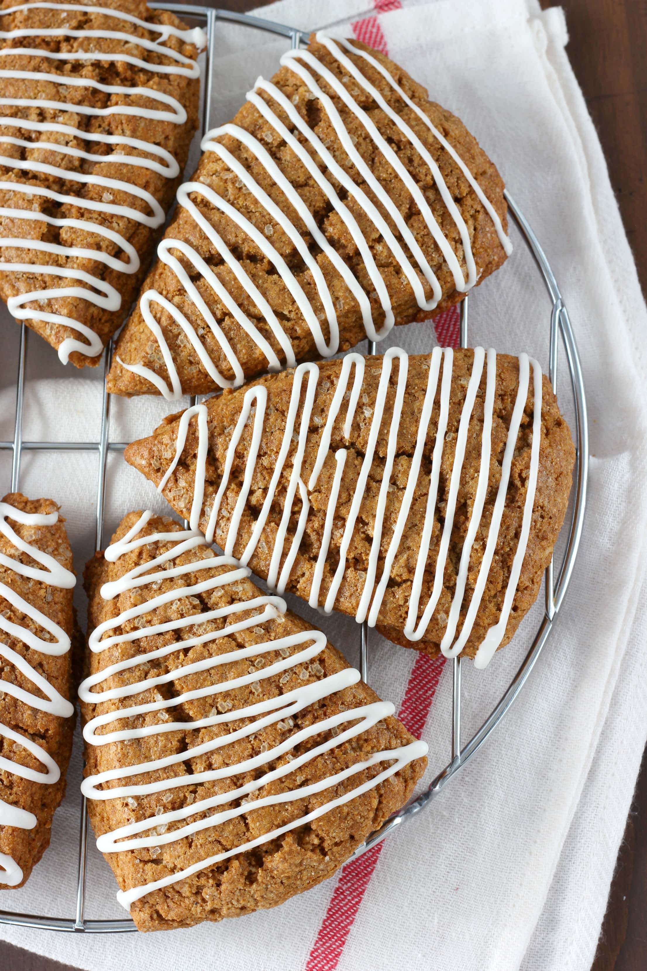 Gingerbread Scones Recipe from A Kitchen Addiction