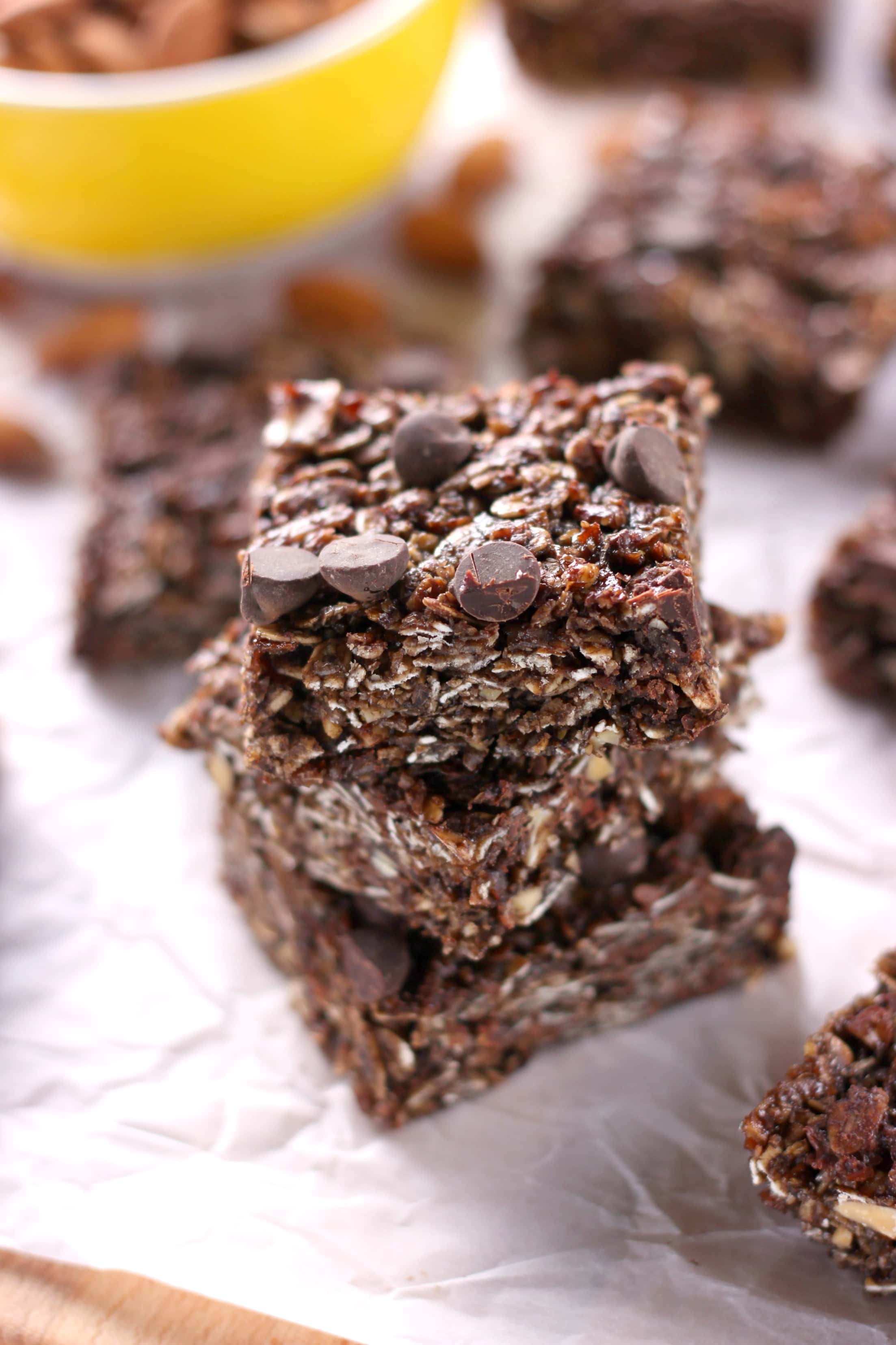 Almond Joy Granola Bars from A Kitchen Addiction