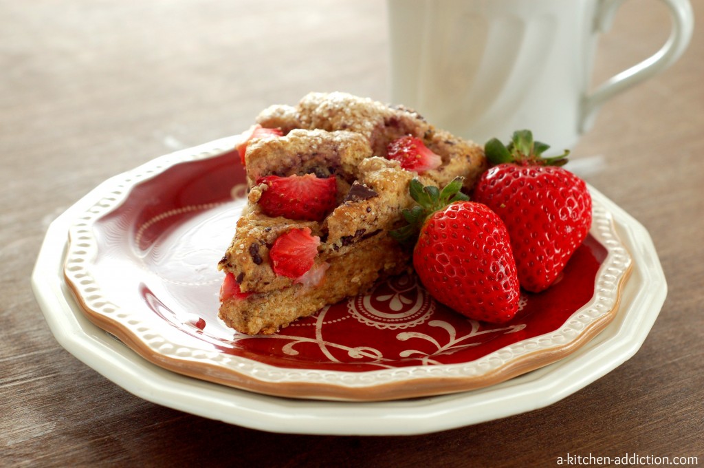 Strawberry & Dark Chocolate Chunk Scones