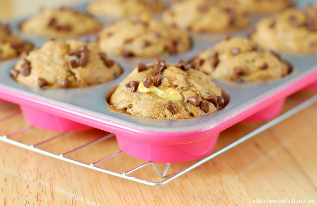 Peanut Butter Banana Chocolate Chip Muffin Recipe