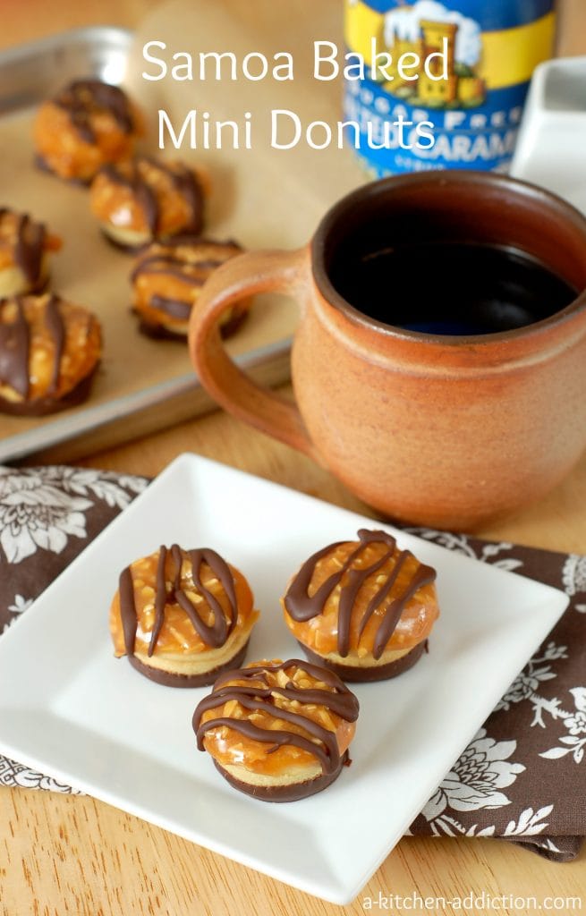 Samoa Baked Mini Donuts Recipe