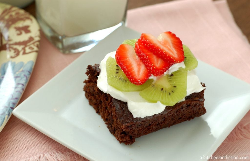 Skinny Fudgy Brownies #lowfat #easy