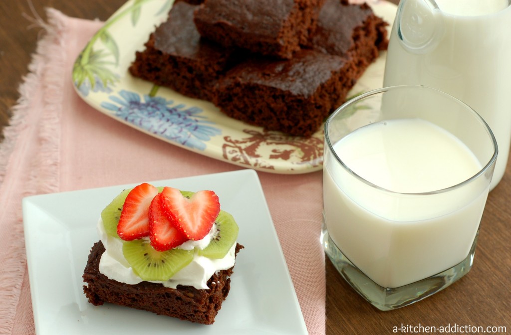 Skinny Fudgy Brownies #lowfat #recipe