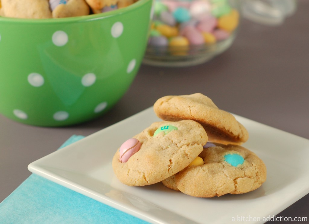 Brown Butter White Chocolate M&M Cookies Recipe l www.a-kitchen-addiction.com