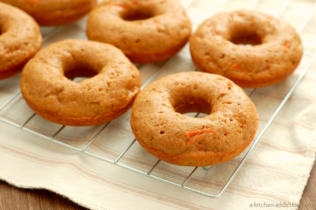 Carrot Cake Donuts Recipe l www.a-kitchen-addiction.com