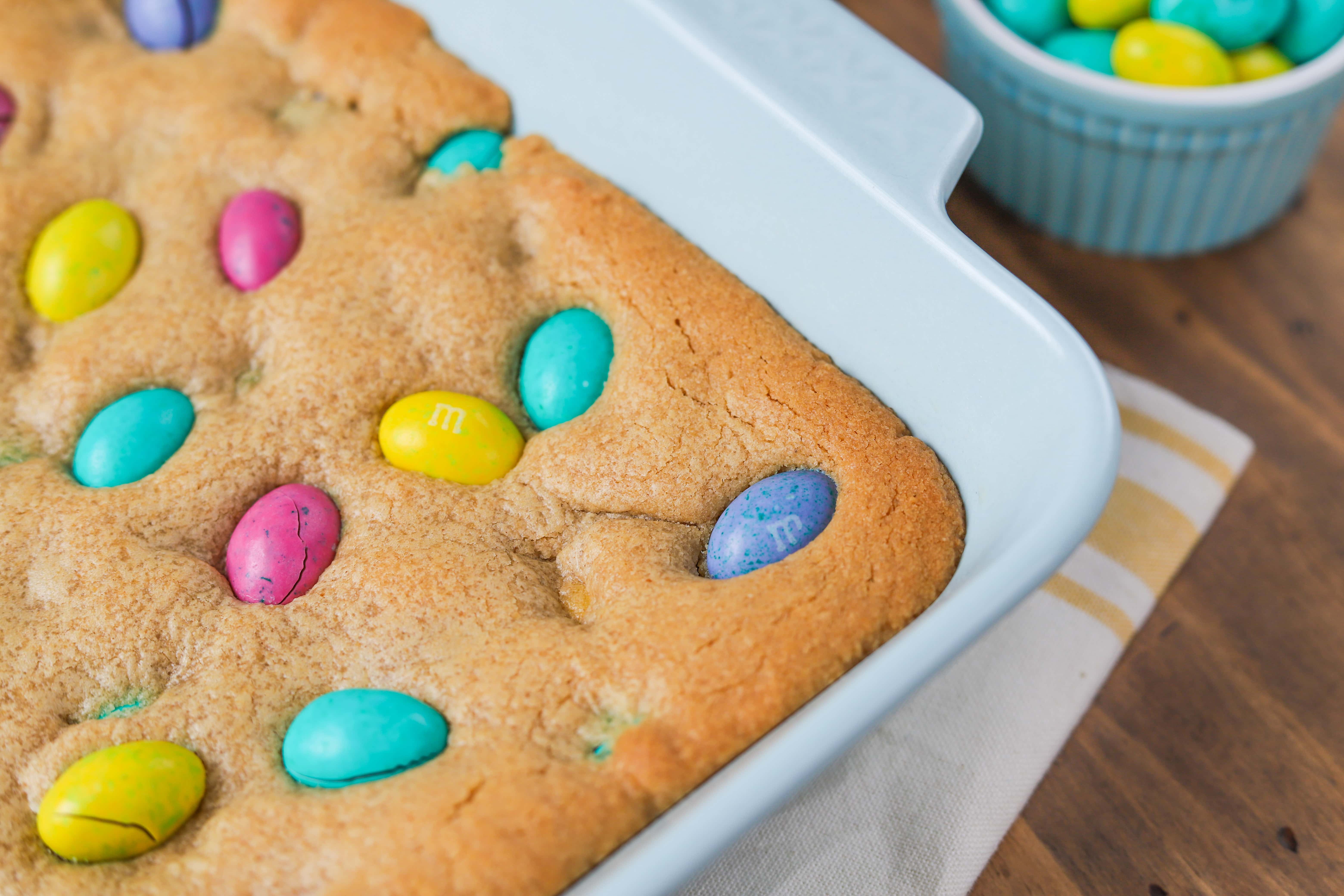 One Bowl Peanut Butter Cookie Bars Recipe