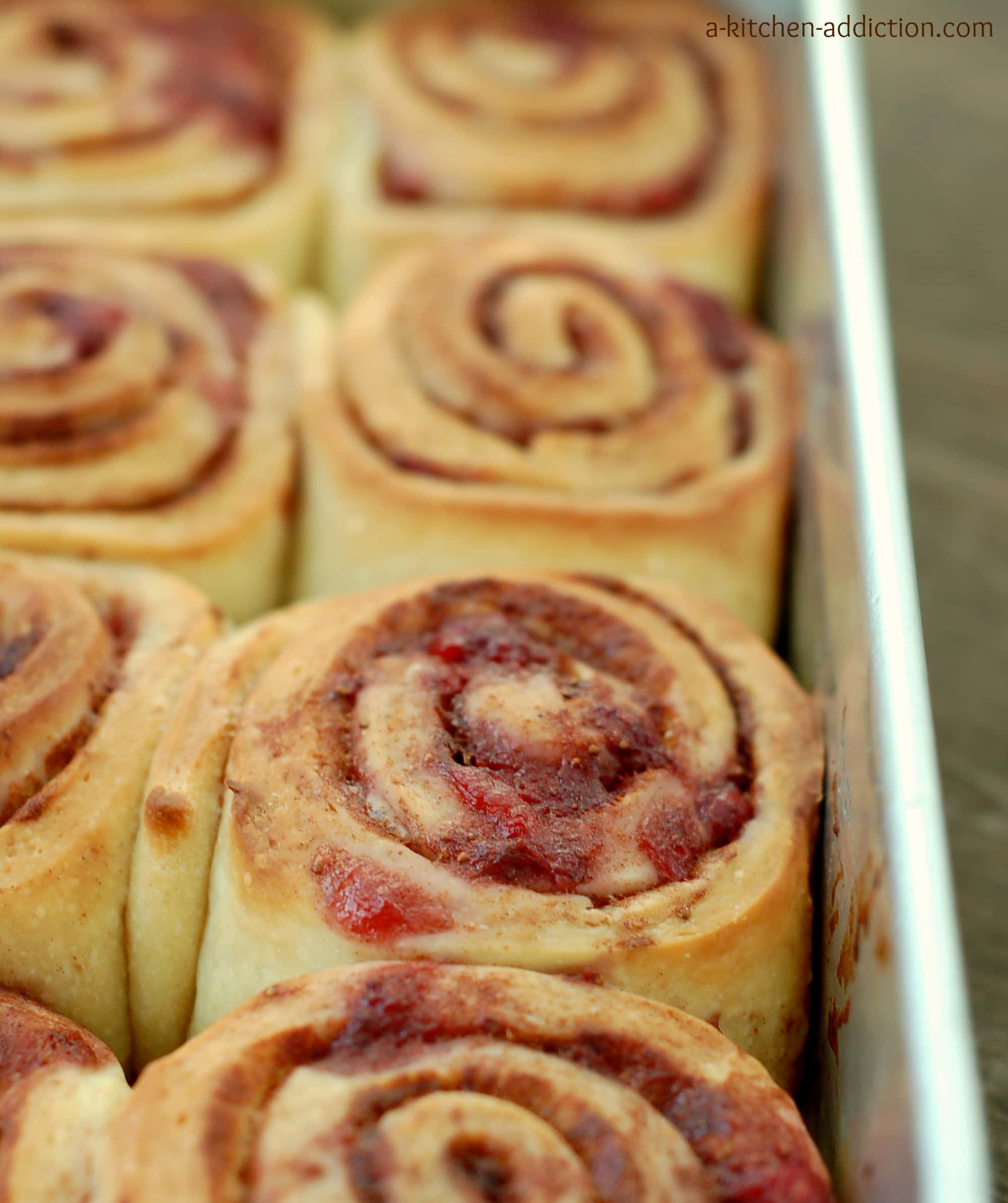 Fresh Strawberry Cinnamon Rolls A Kitchen Addiction