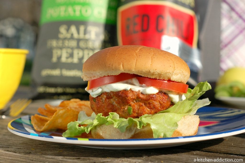 Chili Lime Feta Burgers with Cilantro Lime Sauce {Giveaway} CLOSED A
Kitchen Addiction