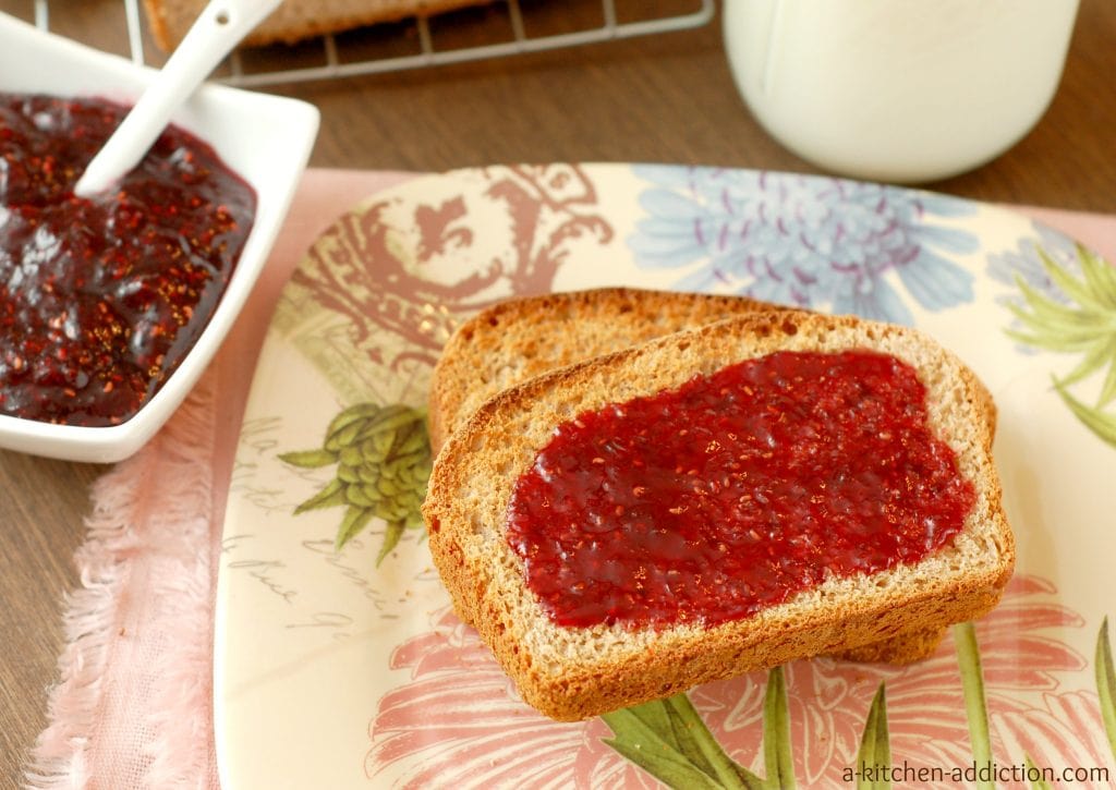 Whole Wheat English Muffin Bread Recipe l www.a-kitchen-addiction.com