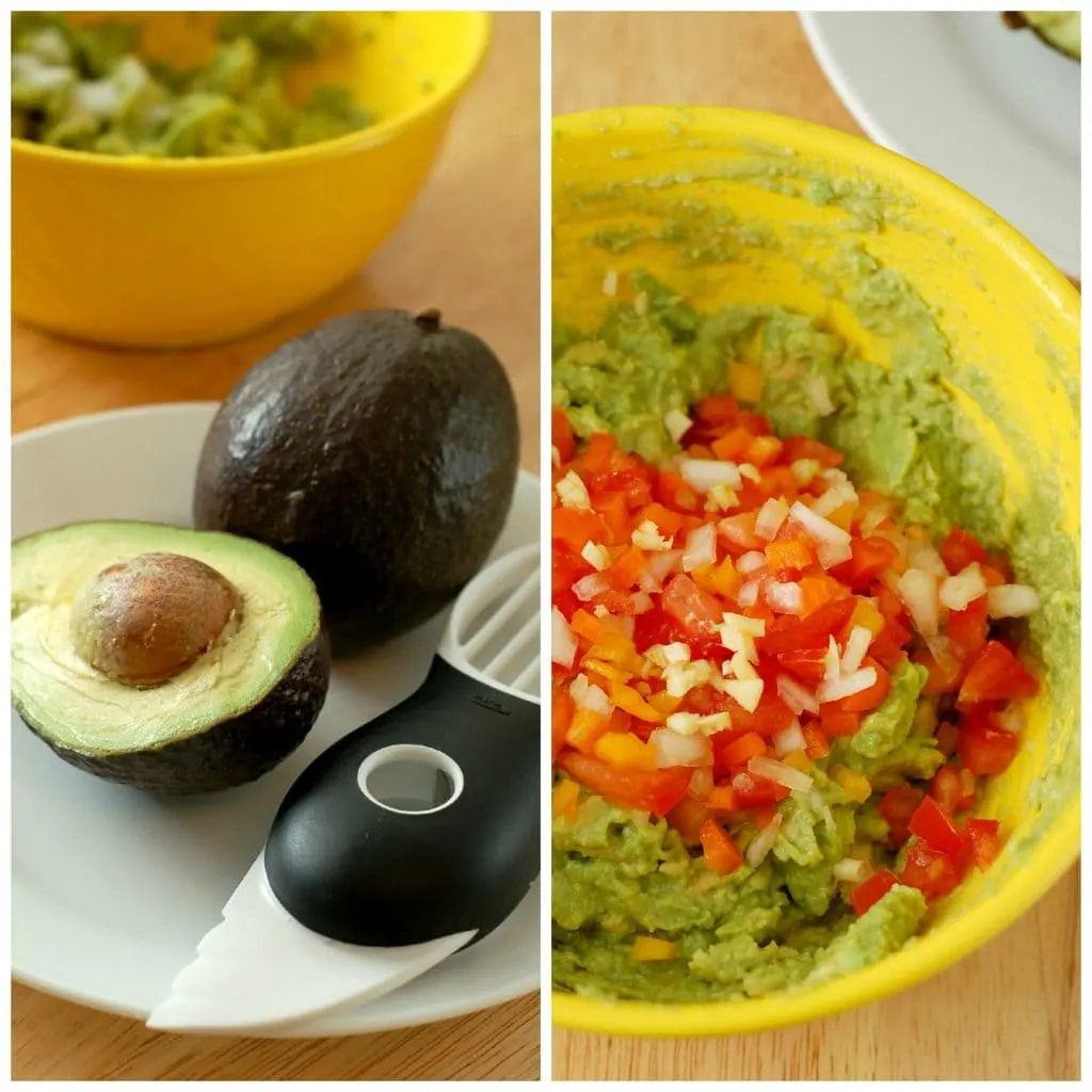 Easy Garden Guacamole Recipe l www.a-kitchen-addiction.com