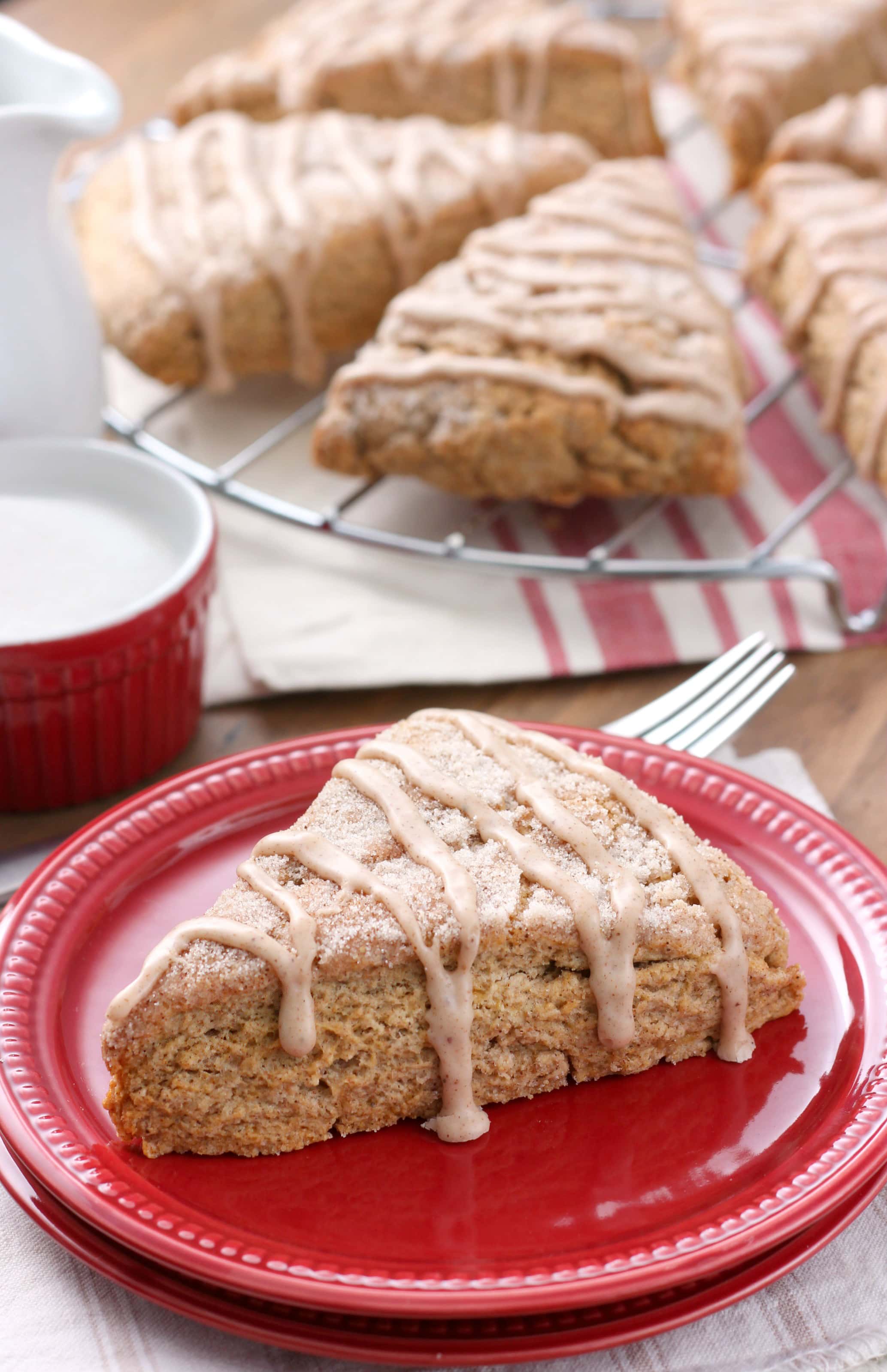 Snickerdoodle Scones Recipe from A Kitchen Addiction