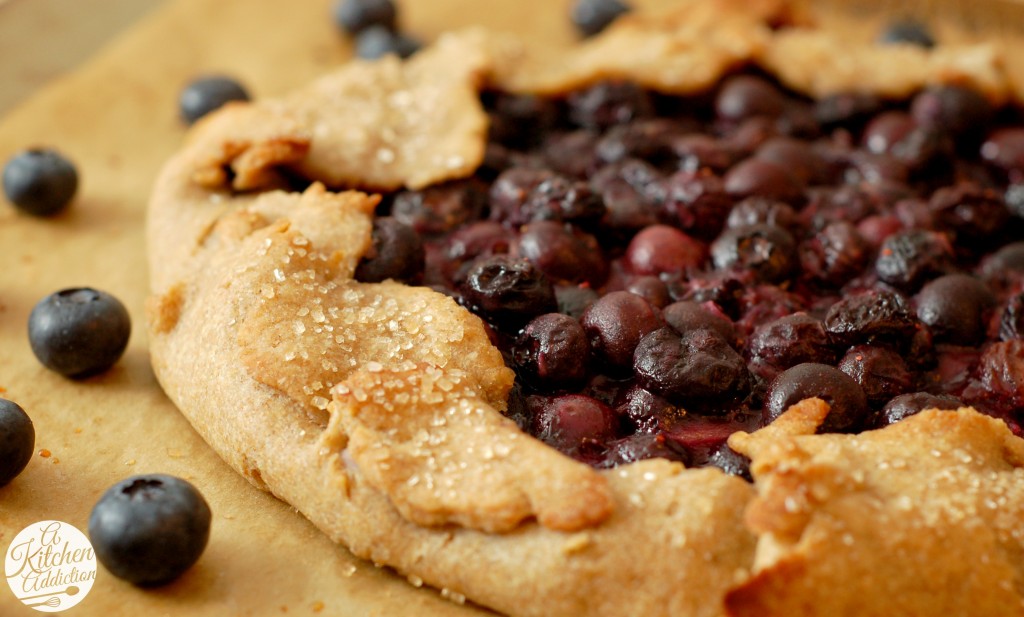 Blueberry Cream Cheese Crostata Recipe l www.a-kitchen-addiction.com