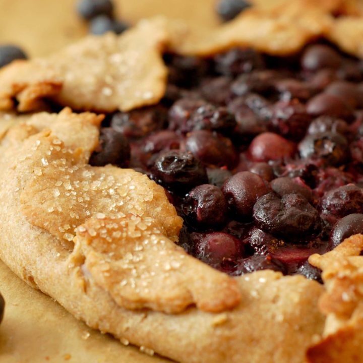 Blueberry Cream Cheese Crostata Recipe l www.a-kitchen-addiction.com