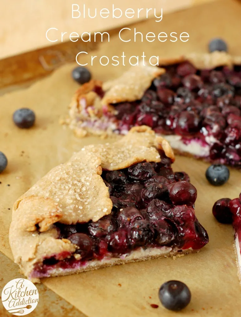 Blueberry Cream Cheese Crostata l www.a-kitchen-addiction.com Blueberry Cream Cheese Crostata Recipe l www.a-kitchen-addiction.com