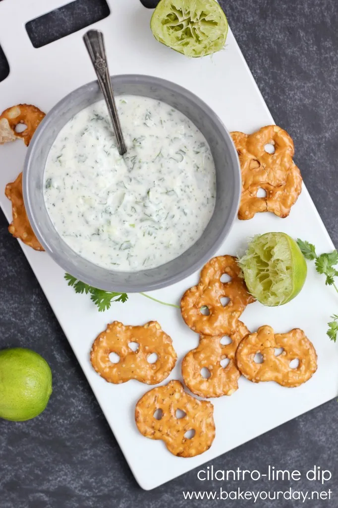 Cilantro Lime Dip - Guest Post by Cassie from www.bakeyourday.net Cilantro Lime Dip - Guest Post by Cassie from www.bakeyourday.net