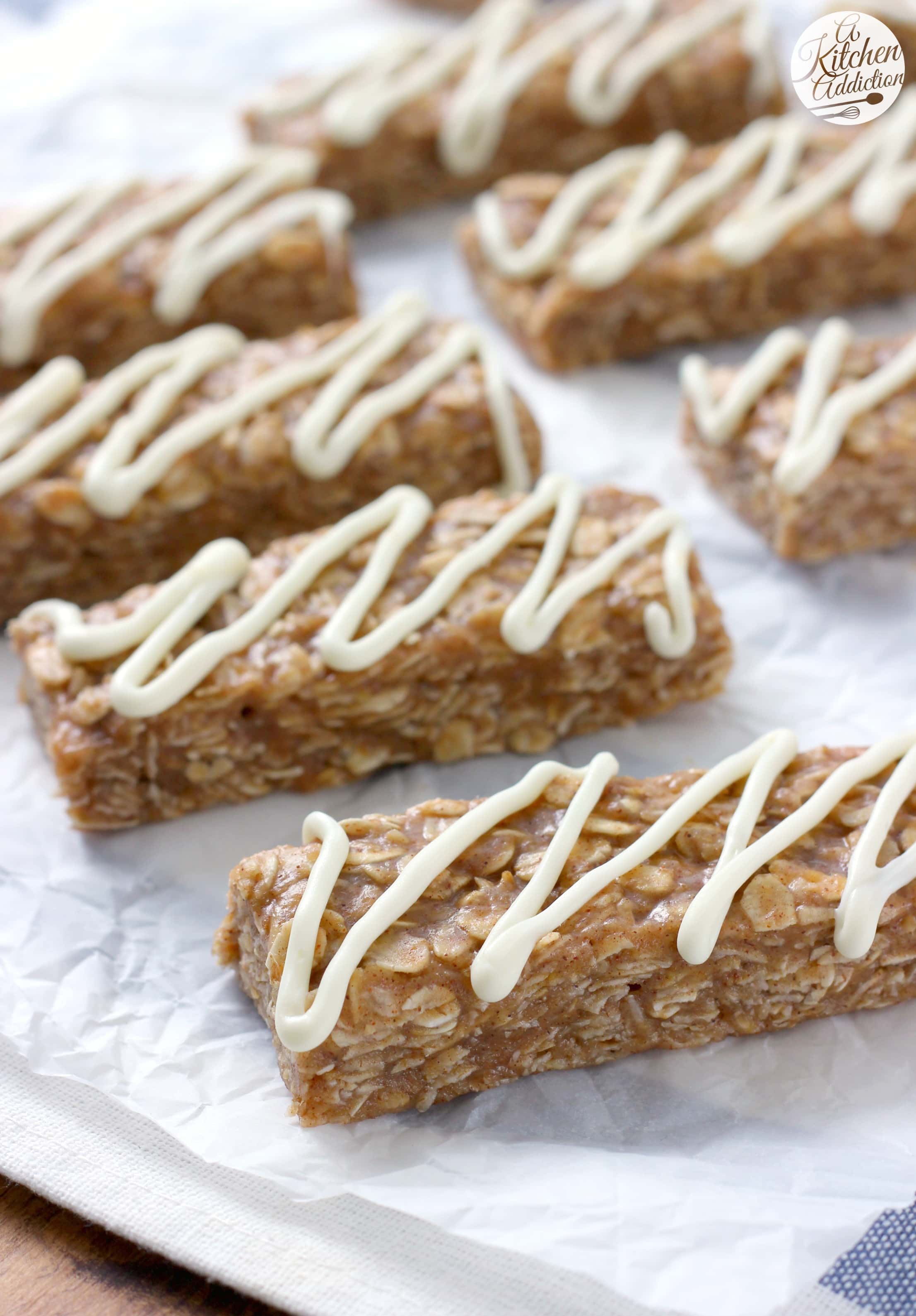 No Bake Snickerdoodle Granola Bars Recipe