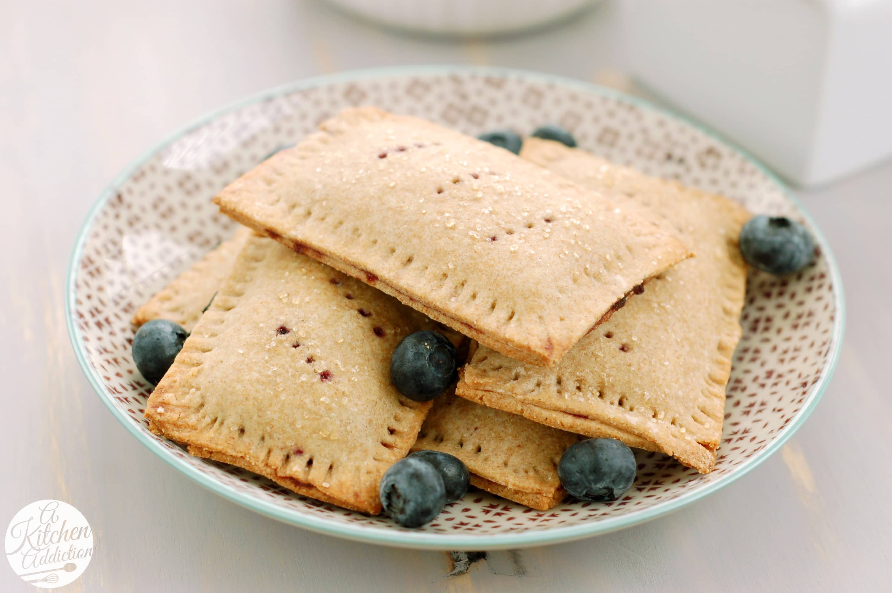 Whole Wheat Blueberry Toaster Pastries l www.a-kitchen-addiction.com