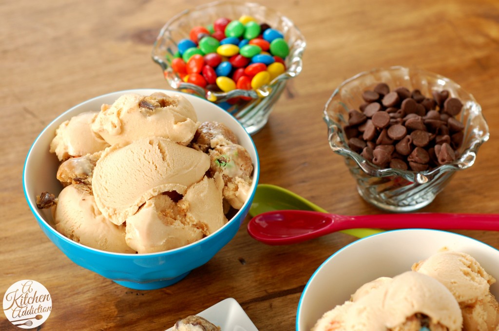 Monster Cookie Dough Ice Cream Recipe l www.a-kitchen-addiction.com