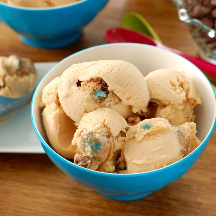 Monster Cookie Dough Ice Cream Recipe l www.a-kitchen-addiction.com