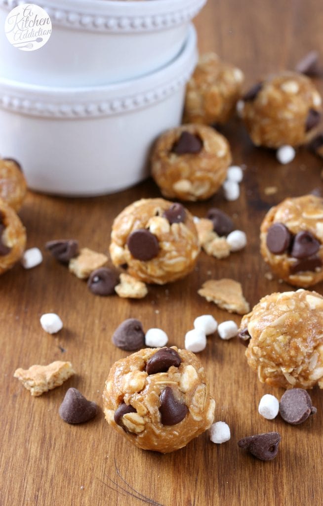 Peanut Butter Smore's Granola Bites A Kitchen Addiction
